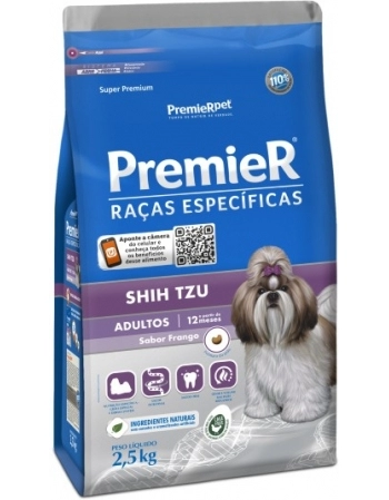 Ração PremieR Raças Específicas Shih Tzu para Cães Adultos Frango 2,5Kg