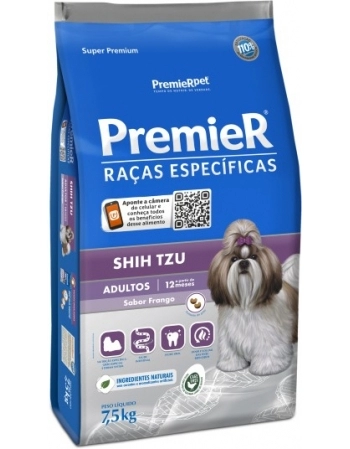 Ração PremieR Raças Específicas Shih Tzu para Cães Adultos Frango 7,5Kg