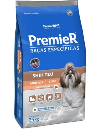 Ração PremieR Raças Específicas Shih Tzu para Cães Adultos Salmão 7,5Kg