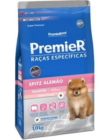 Ração PremieR Raças Específicas Spitz Alemão para Cães Filhotes Frango 1Kg