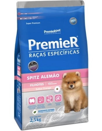 Ração PremieR Raças Específicas Spitz Alemão para Cães Filhotes Frango 2,5Kg