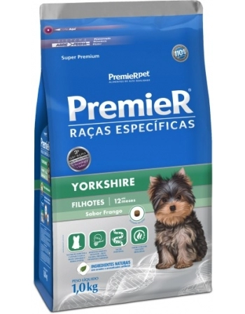 Ração PremieR Raças Específicas Yorkshire para Cães Filhotes Frango 1Kg