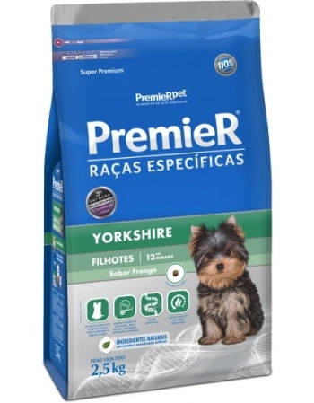 Ração PremieR Raças Específicas Yorkshire para Cães Filhotes Frango 2,5Kg