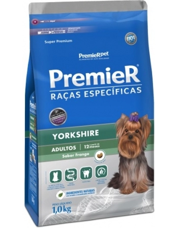 Ração PremieR Raças Específicas Yorkshire para Cães Adultos Frango 1Kg