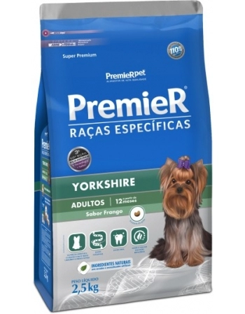 Ração PremieR Raças Específicas Yorkshire para Cães Adultos Frango 2,5Kg