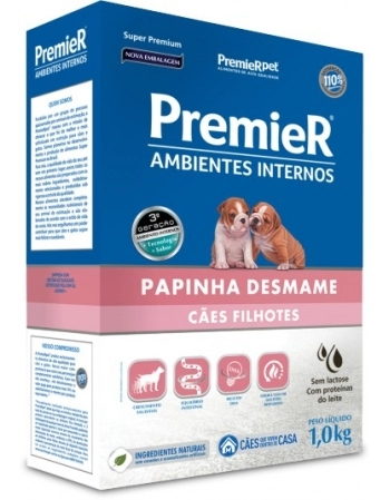 Papinha Desmame Ambientes Internos para Cães Filhotes 1kg