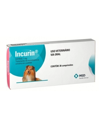 Incurin MSD Incotinência Urinária para Cães 30 Comprimidos 1mg