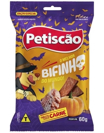 Bifinho Tablete Mastigável Carne Halloween 60g Petiscão