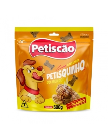 Petisquinho Mastigável Frango 500g Petiscão