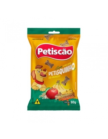 Petisquinho Mastigável Fruta 60g Petiscão