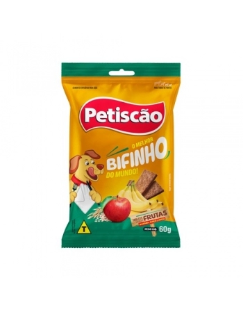 Bifinho Tablete Mastigável Fruta 60g Petiscão