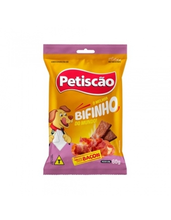 Bifinho Tablete Mastigável Bacon 60g Petiscão