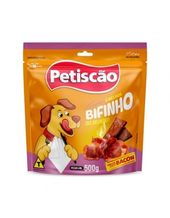 Bifinho Tablete Mastigável Bacon 500g Petiscão