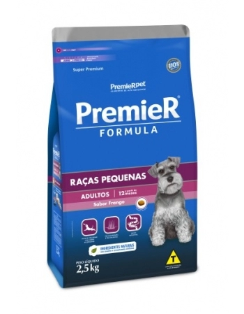 Ração PremieR Fórmula para Cães Adultos de Raças Pequenas Frango 2,5Kg