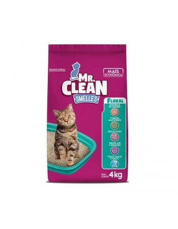 Granulado Higiênico Mr. Clean Floral 4kg