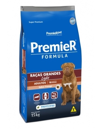 Ração PremieR Fórmula para Cães Adultos de Raças Grandes Frango Light 15kg