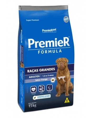 Ração PremieR Fórmula para Cães Adultos de Raças Grandes Frango 15Kg