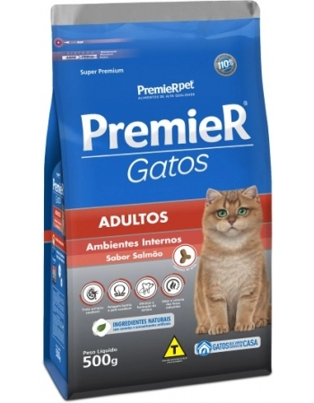 Ração PremieR Ambientes Internos para Gatos Adultos Salmão 500g