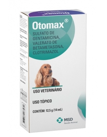 Pomada MSD para Cães Otológica Otomax 12,5g 14ml