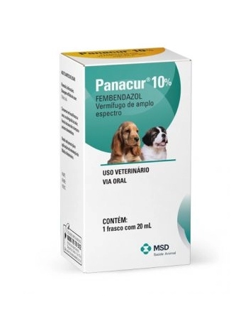 Vermífugo MSD para Cães Panacur 10% Suspensão Oral 20 ml