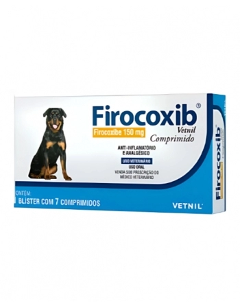 Anti-inflamatório Firocoxib Vetnil 150mg 7 Comprimidos