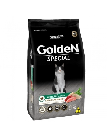 Ração Golden Special para Gatos Castrados 3kg