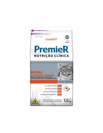 Ração PremieR Nutrição Clínica Renal para Gatos Estágio Inicial 1,5kg