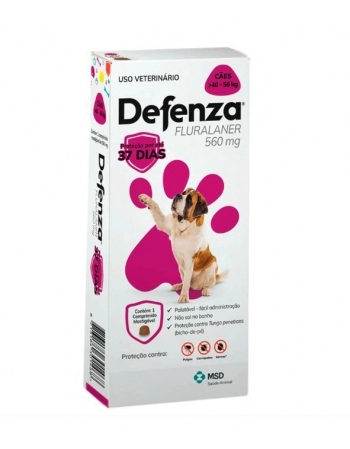 Antipulgas e Carrapatos Defenza MSD para Cães 40 a 56 Kg - 560mg