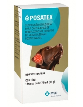 Anti-Inflamatório MSD Suspensão Otológica Posatex 17,5ml