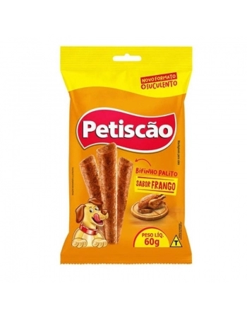 Bifinho Palito Mastigável Frango 60g Petiscão