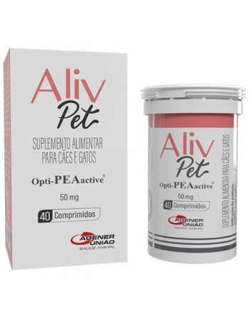 Alívio Pet 50mg com 40 Comprimidos - Agener União