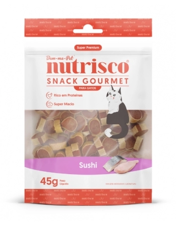 SNACK GOURMET NUTRISCO 45G SUSHI GATOS