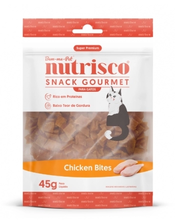 SNACK GOURMET NUTRISCO 45G CHICKEN BITES GATOS