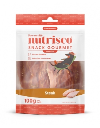 SNACK GOURMET NUTRISCO 100G STEAK CAES