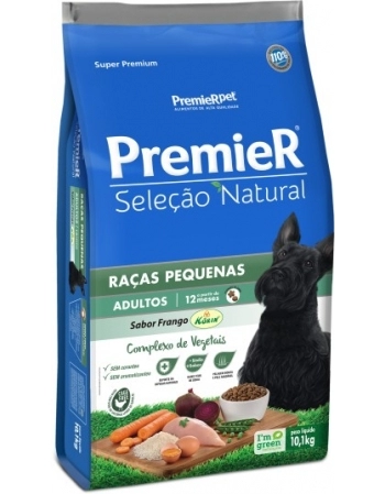 Ração PremieR Seleção Natural Raças Pequenas para Cães Adultos Frango 10,1Kg