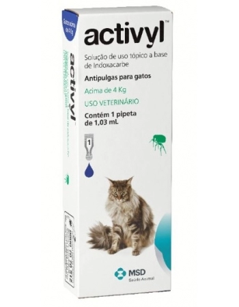 Antipulgas MSD para Gatos acima 4Kg Activyl 1,03ml