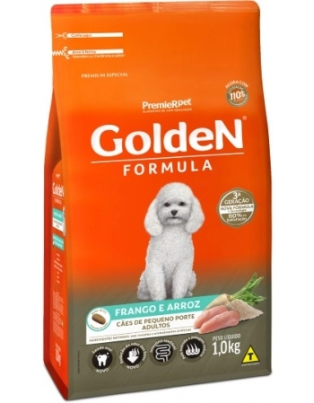 Ração Golden Fórmula Mini Bits para Cães Adultos de Pequeno Porte Frango e Arroz 1Kg