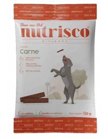 Bifinho Nutrisco Carne para Cães 50g