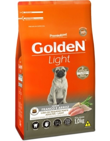 Ração Golden Fórmula Mini Bits Light para Cães Adultos de Pequeno Porte Frango e Arroz 1Kg