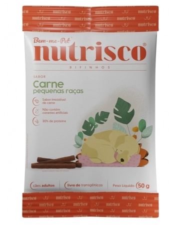 Bifinho Nutrisco Carne para Cães Raças Pequenas 50g