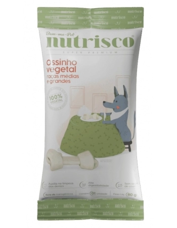 Ossinho Vegetal Nutrisco para Cães Raças Médias/Grandes 80g