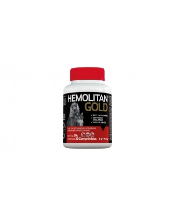 Suplemento Hemolitan Gold 30 Comprimidos - Vetnil