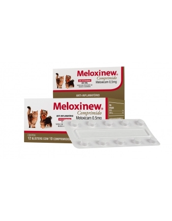 Anti-inflamatório Meloxinew 0,5mg 10 Comprimidos - Vetnil