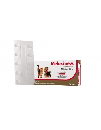 Anti-inflamatório Meloxinew 0,5mg 120 Comprimidos - Vetnil