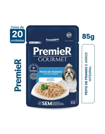 Ração Úmida PremieR Gourmet Cães Adultos Porte Pequeno Frango 85g