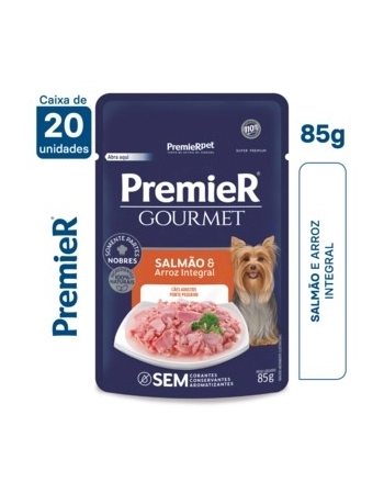 Ração Úmida PremieR Gourmet Cães Adultos Porte Pequeno Salmão 85g