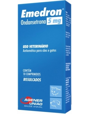 Emedron 5mg para Cães e Gatos 10 Comprimidos - Agener União