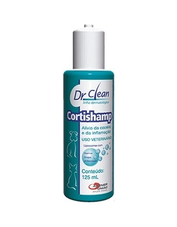 Shampoo Agener União Cortishamp Dr. Clean para Cães e Gatos 125ml