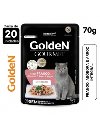 Ração Úmida Golden Gourmet Gatos Adultos Frango 70g