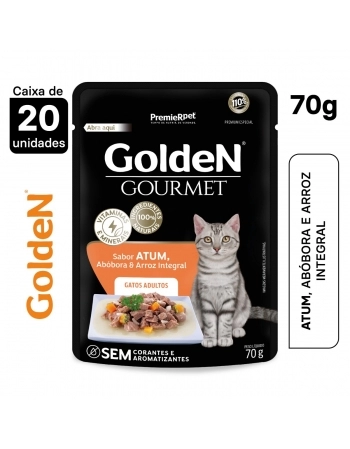 Ração Úmida Golden Gourmet Gatos Adultos Atum 70g